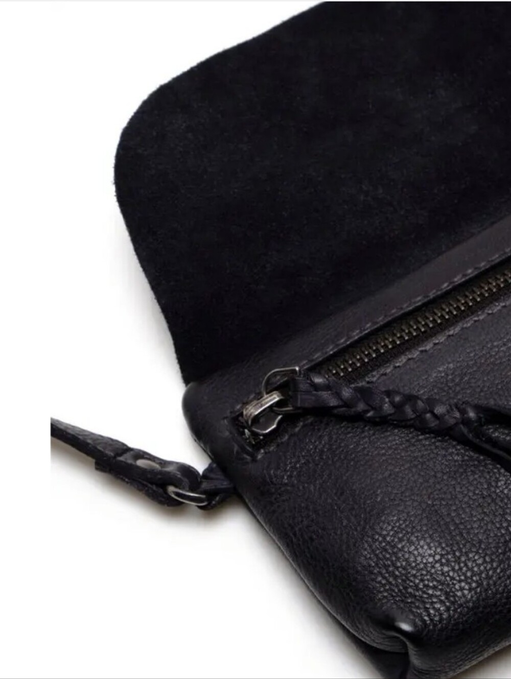 Free People We The Free Rider Black Leather Crossbody Bag Tassel NWOT - Picture 3 of 9
